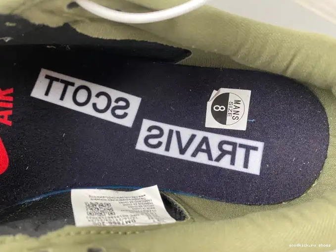 TRAVIS 1 OLIVE OG MEDIUM JORDAN DM7866-200 LOW SCOTT AIR X 0507